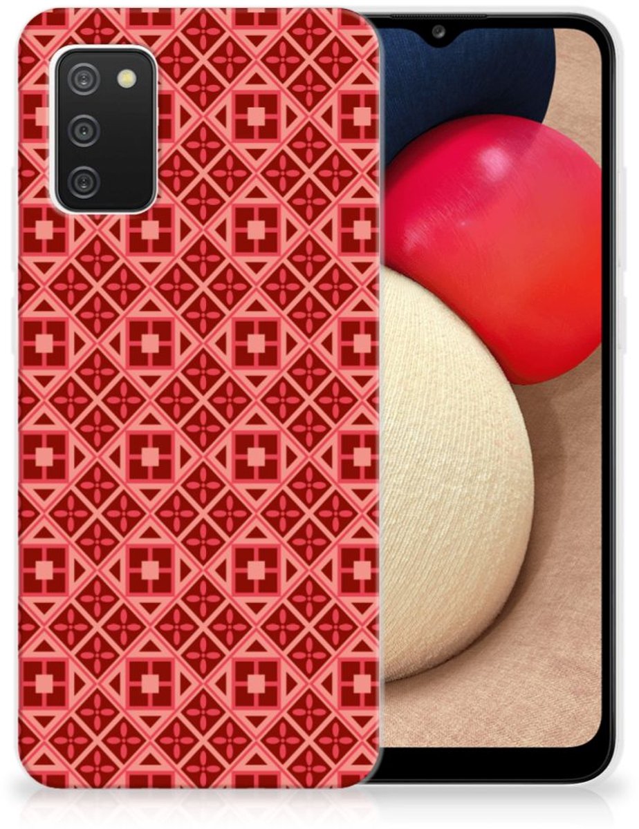 Samsung Galaxy A02s TPU bumper Batik Rood