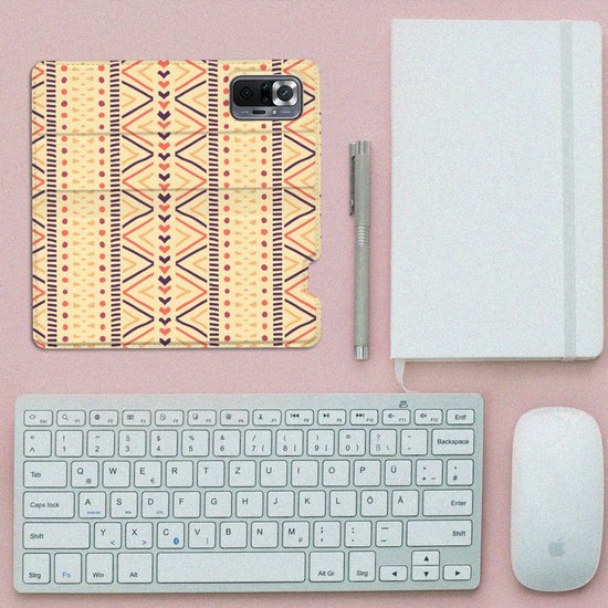 Étui pour téléphone portable Xiaomi Redmi Note 10 Pro Portefeuille Bookcase Aztec Yellow