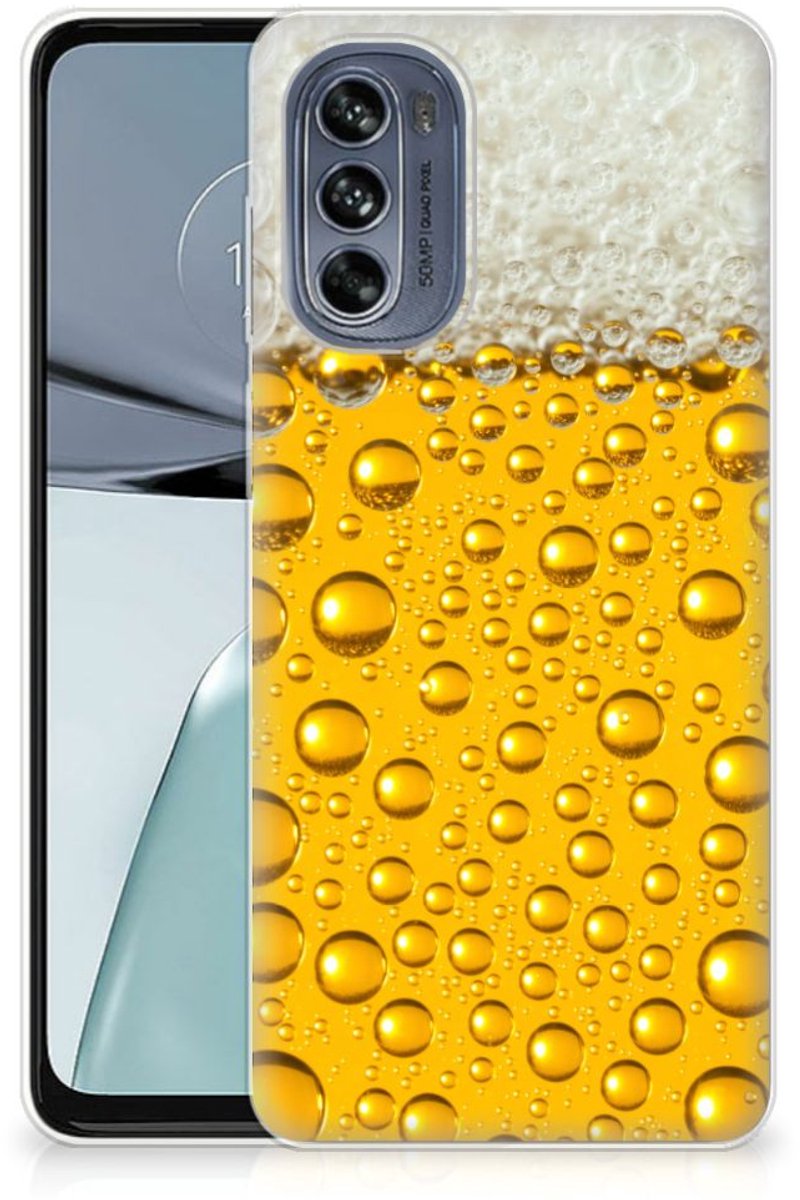 Motorola Moto G62 5G Siliconen Case Bier