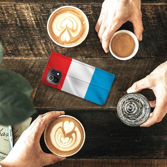 Coque de téléphone Xiaomi 11 Lite 5G NE | Xiaomi Mi 11 Lite Flip Cover Drapeau Luxembourgeois