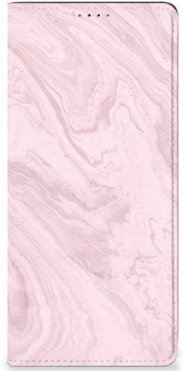 Samsung Galaxy A22 5G Standcase Marble Pink - Origineel Cadeau Vriendin