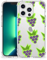 Coque iPhone 13 Pro Max Coque pour téléphone portable avec bord transparent Raisins