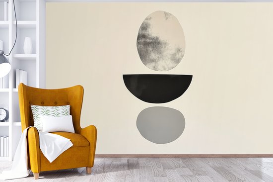 Behang - Fotobehang Beige - Japandi - Wabi sabi - Breedte 525 cm x hoogte 350 cm