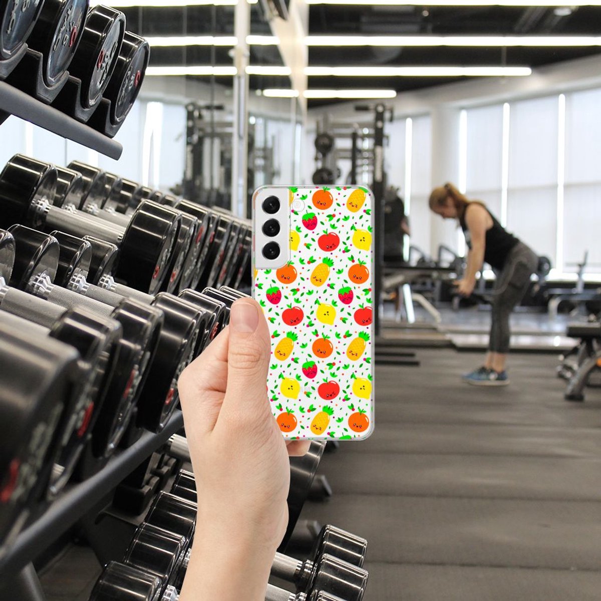 Samsung Galaxy S22 Plus Siliconen Case Fruits