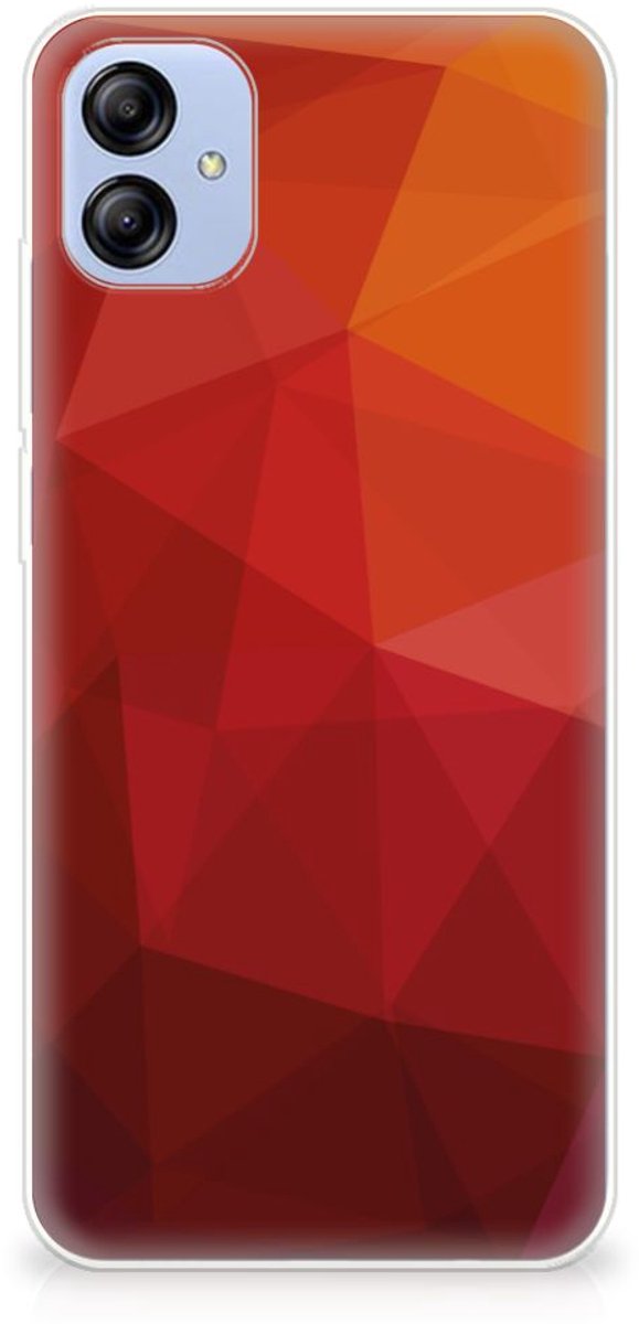 TPU Hoesje voor Samsung Galaxy A04e Polygon Red