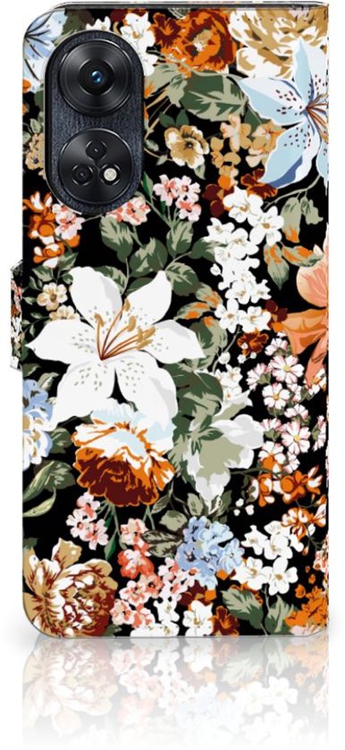 Coque adaptée pour OPPO Reno8 T 4G Dark Flowers