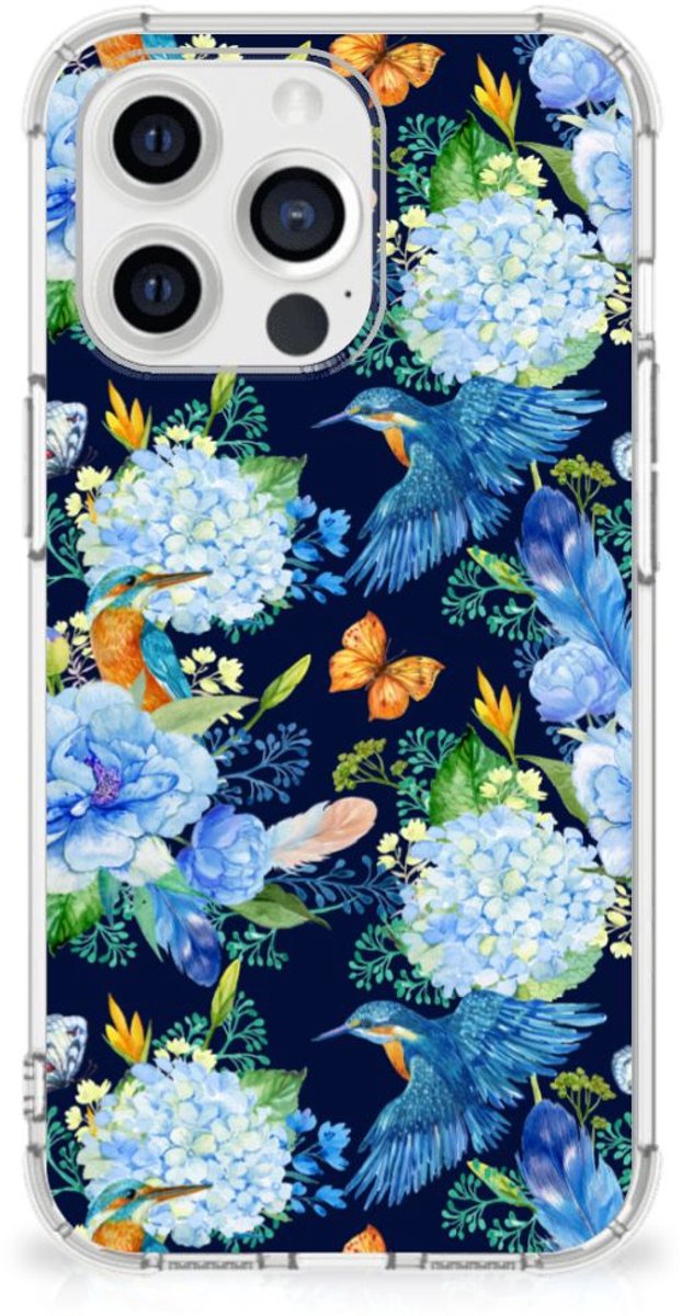 Case Anti-shock voor iPhone 13 Pro Max IJsvogel