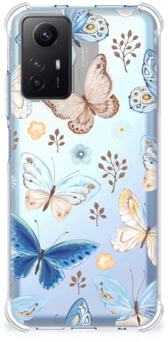 Case Anti-shock voor Xiaomi Redmi Note 12s Vlinder