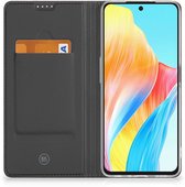 Étui de téléphone adapté pour OPPO A98 5G Wallet Book Case Marbre Oranje