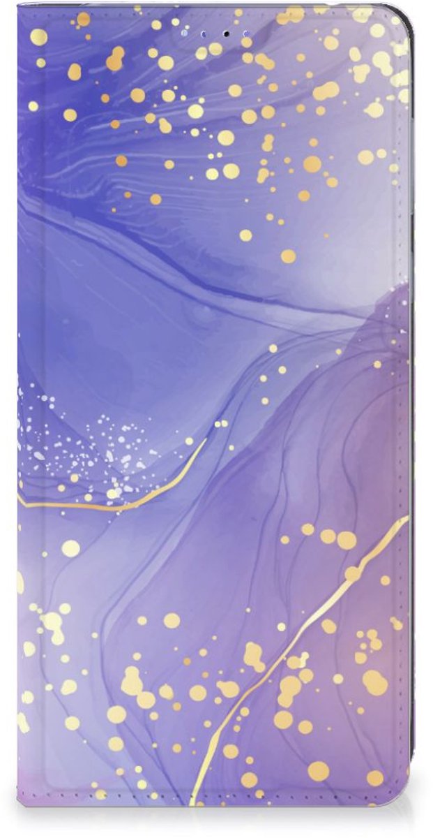 Bookcase voor Motorola Edge 40 Watercolor Paars