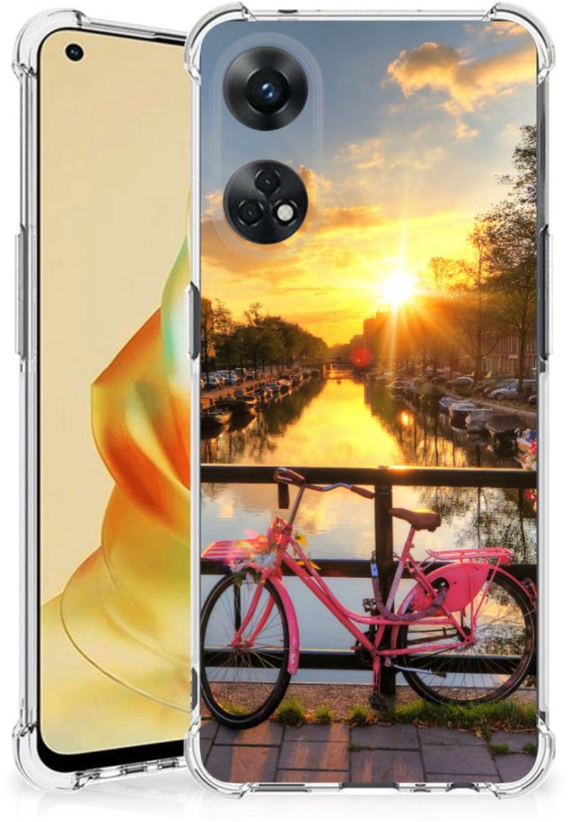 OPPO Reno8 T 4G Telefoonhoesje met valbescherming Amsterdamse Grachten