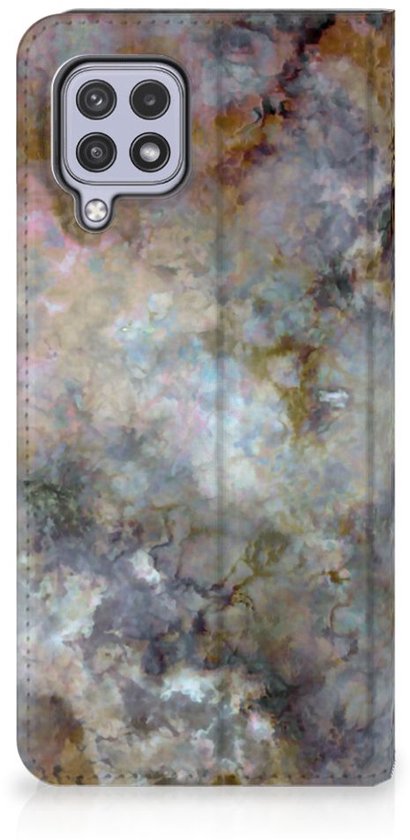 Bookcase Samsung Galaxy A22 4G | M22 Smart Cover Grijs Marbre