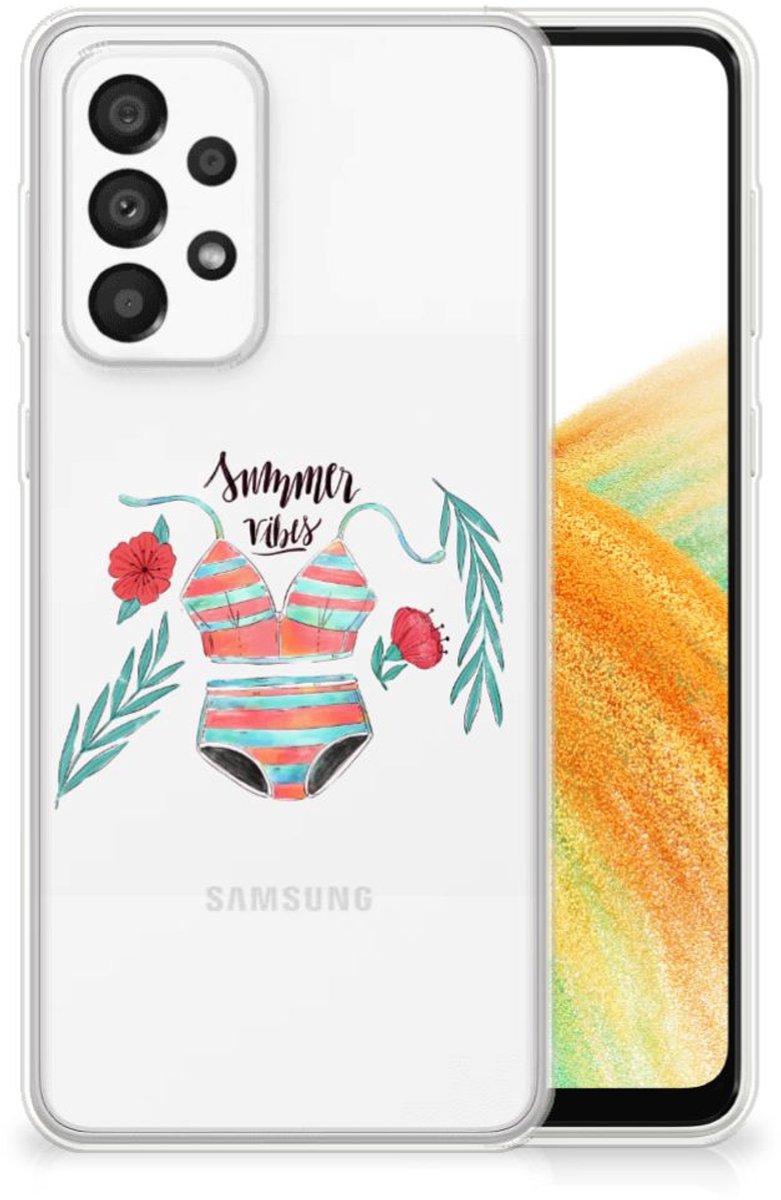 Samsung Galaxy A33 5G Telefoonhoesje met Naam Boho Summer