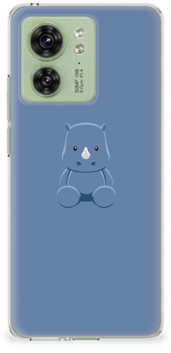 Motorola Edge 40 Telefoonhoesje met Naam Baby Rhino