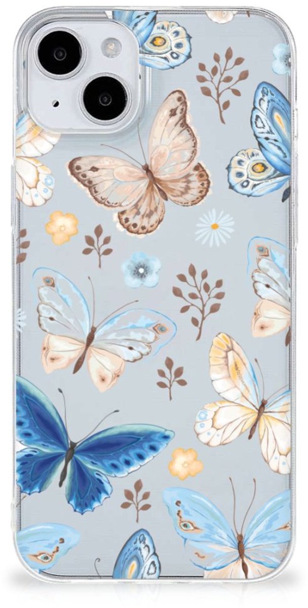 TPU Hoesje voor iPhone 15 Vlinder