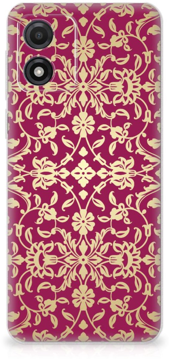 Siliconen Hoesje Motorola Moto E13 Barok Pink