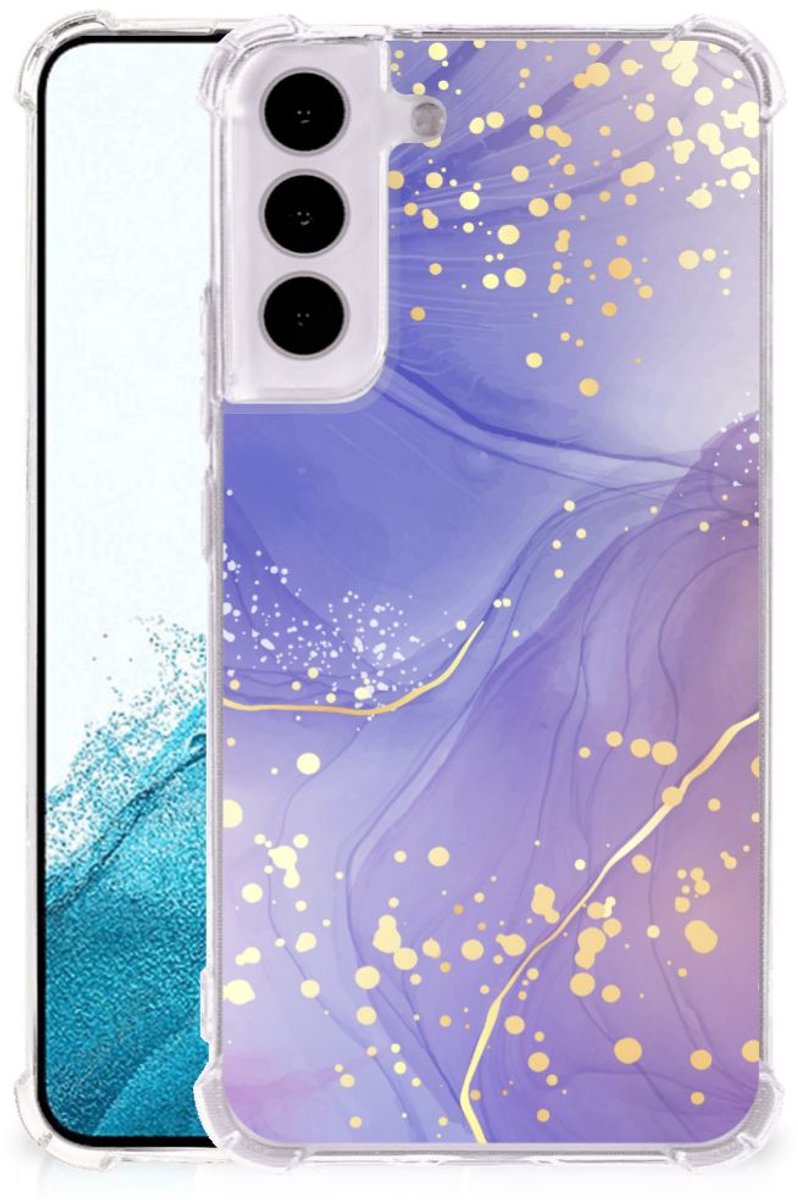 Back Cover voor Samsung Galaxy S22 Watercolor Paars