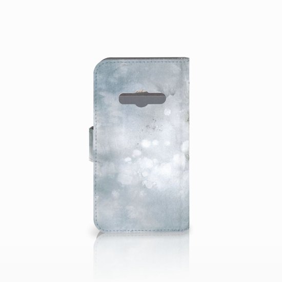 Housse en Cuir Etui de Protection pour Samsung Galaxy Xcover 3 | Xcover 3 VE Portefeuille Peinture Gris