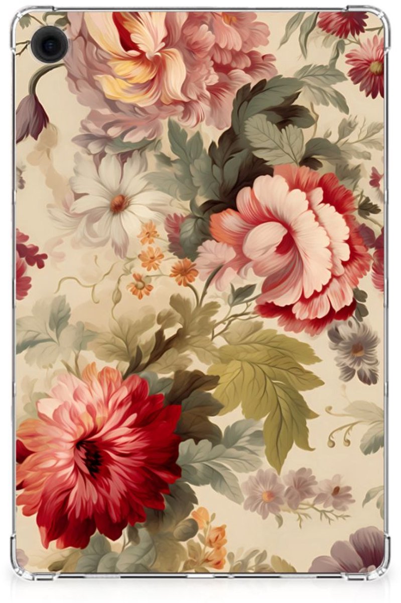 Siliconen Hoesje voor Samsung Galaxy Tab A9 Plus Bloemen
