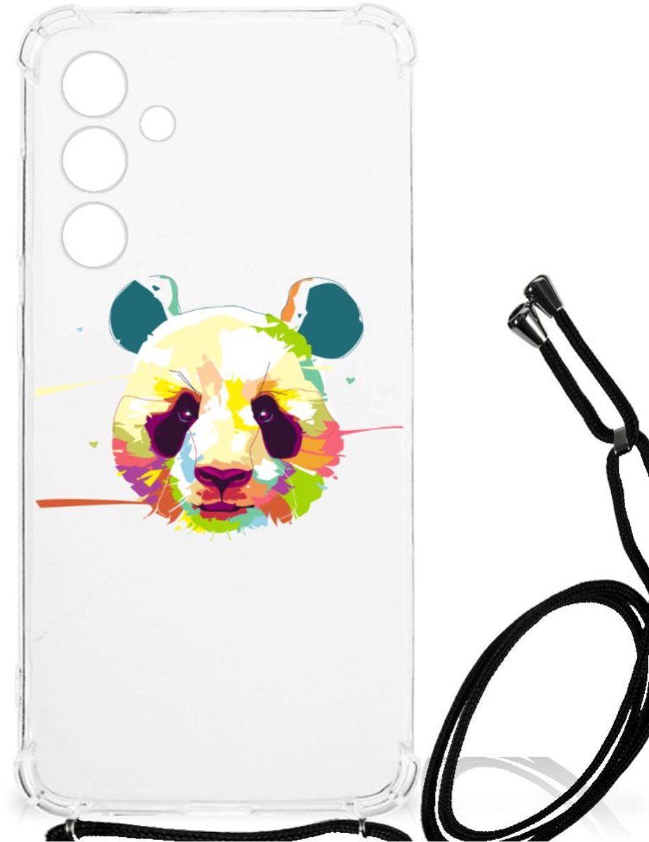Samsung Galaxy A55 Stevig Bumper Hoesje Panda Color