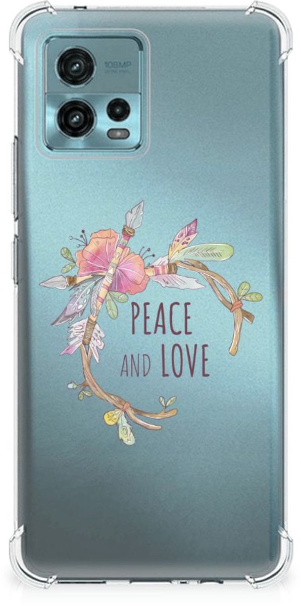 otorola Moto G72 Stevig Bumper Hoesje Boho Text