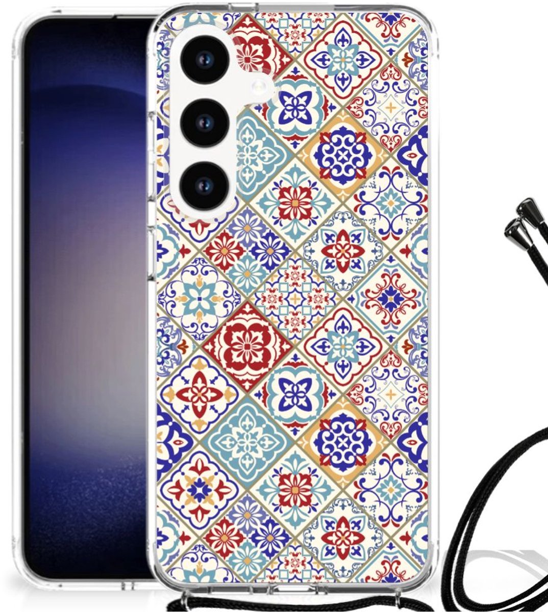 Samsung Galaxy S24 Anti-Shock Hoesje Tiles Color