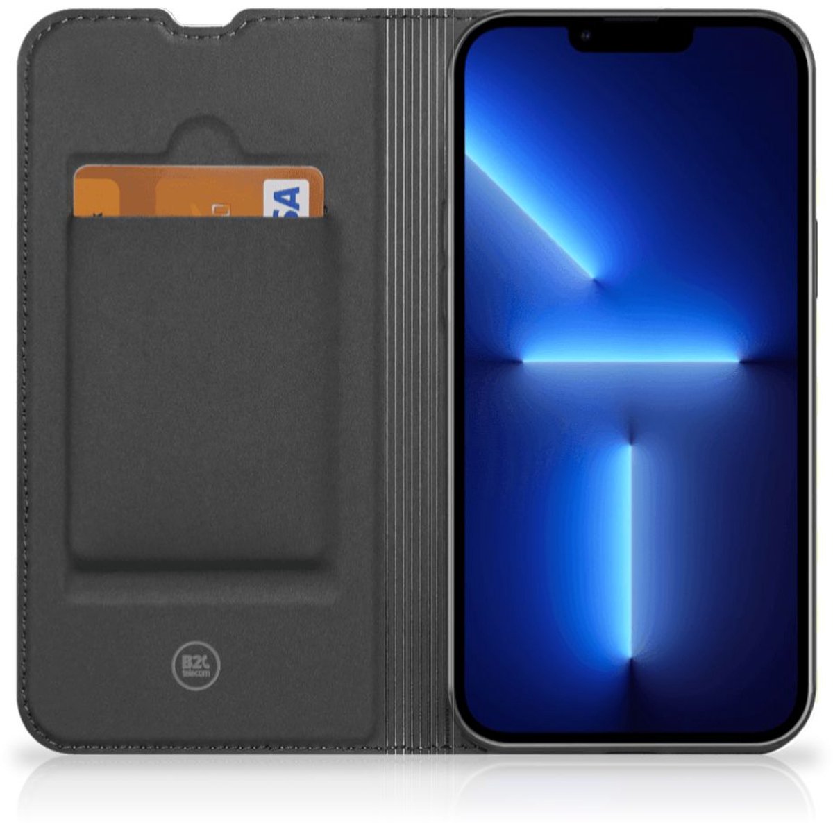 iPhone 13 Pro Max Hoesje met Magneet Waves Yellow