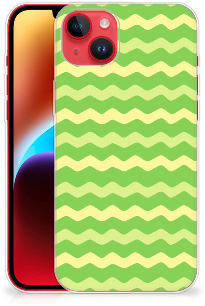 iPhone 14 Plus TPU bumper Waves Green