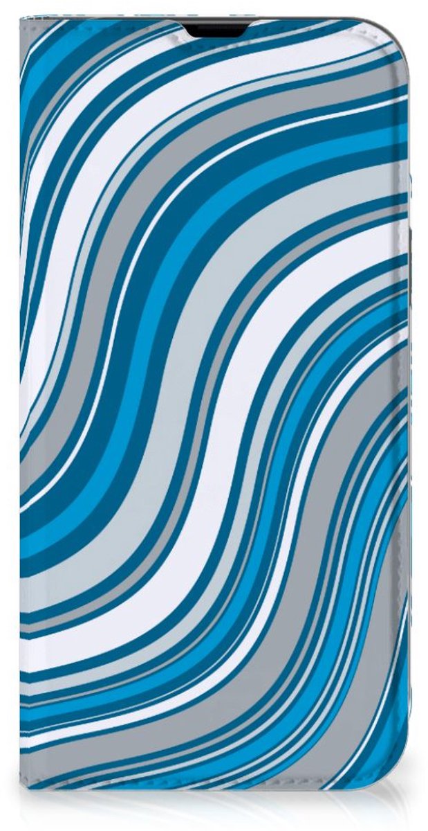iPhone 13 Pro Max Hoesje met Magneet Waves Blue