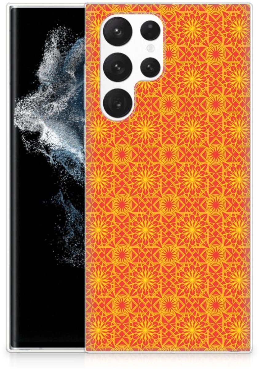 Samsung Galaxy S22 Ultra TPU bumper Batik Oranje
