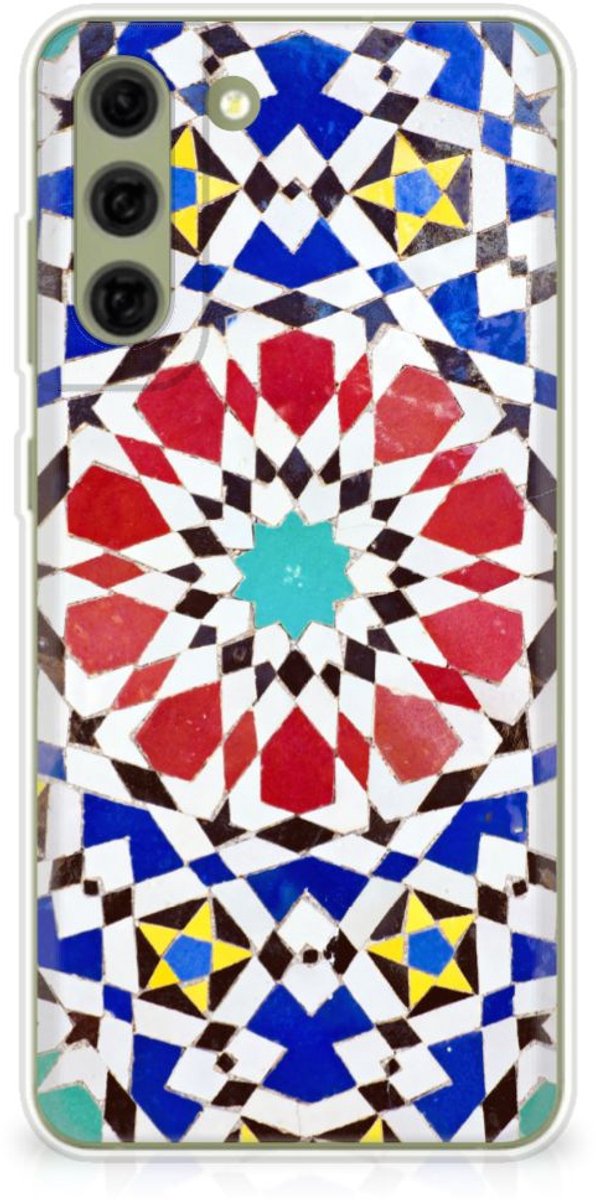 Samsung Galaxy S21FE TPU Siliconen Hoesje Mozaïek
