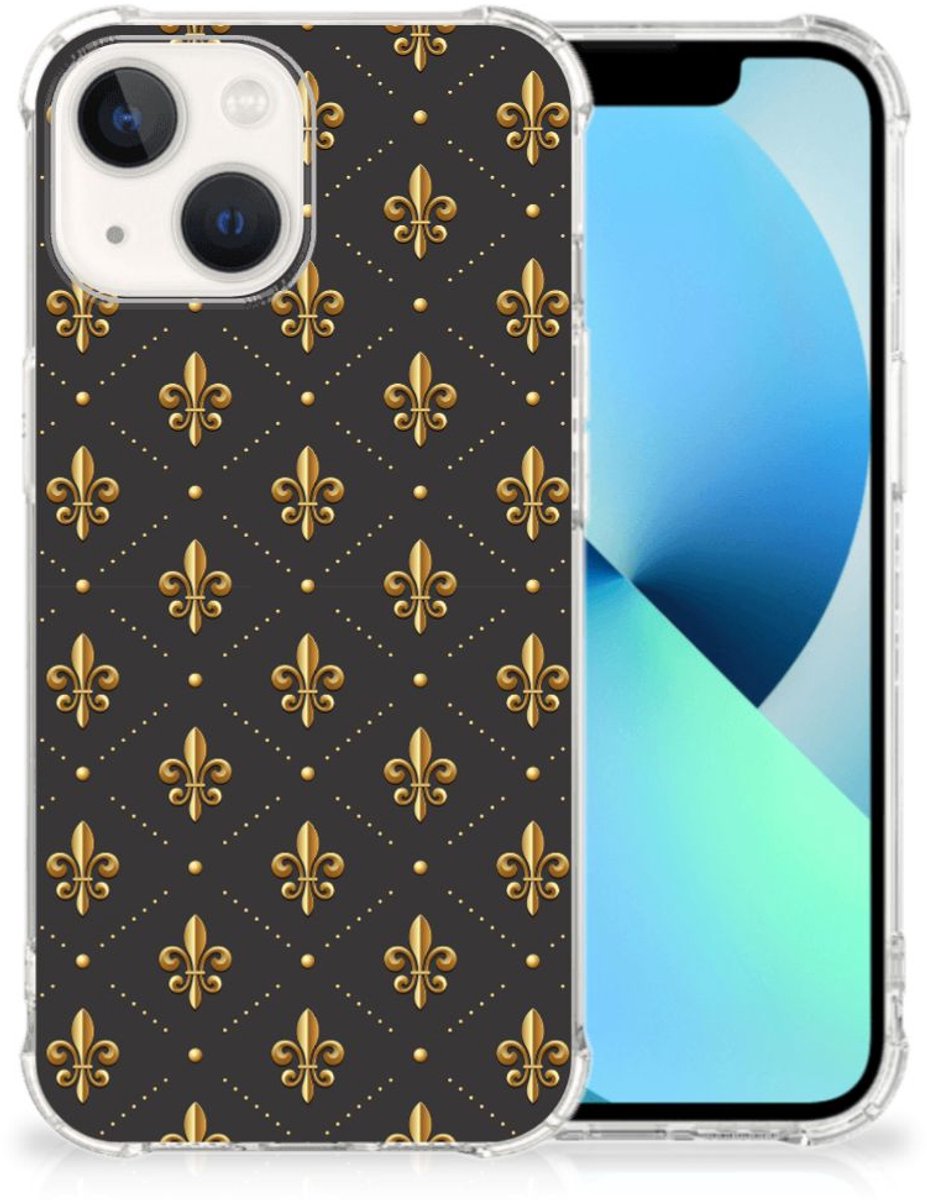 iPhone 13 Doorzichtige Silicone Hoesje Franse Lelie