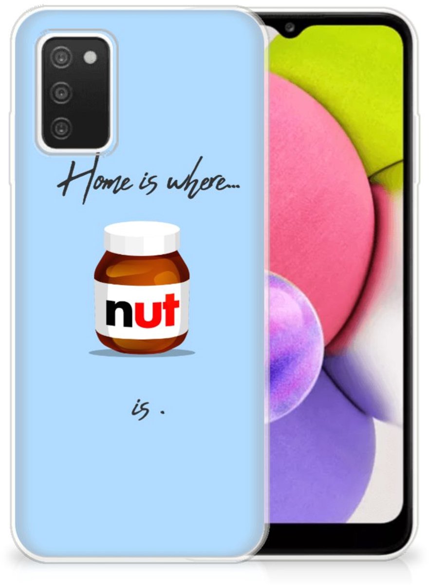 TPU Hoesje voor Samsung Galaxy A03S Siliconen Case Nut Home