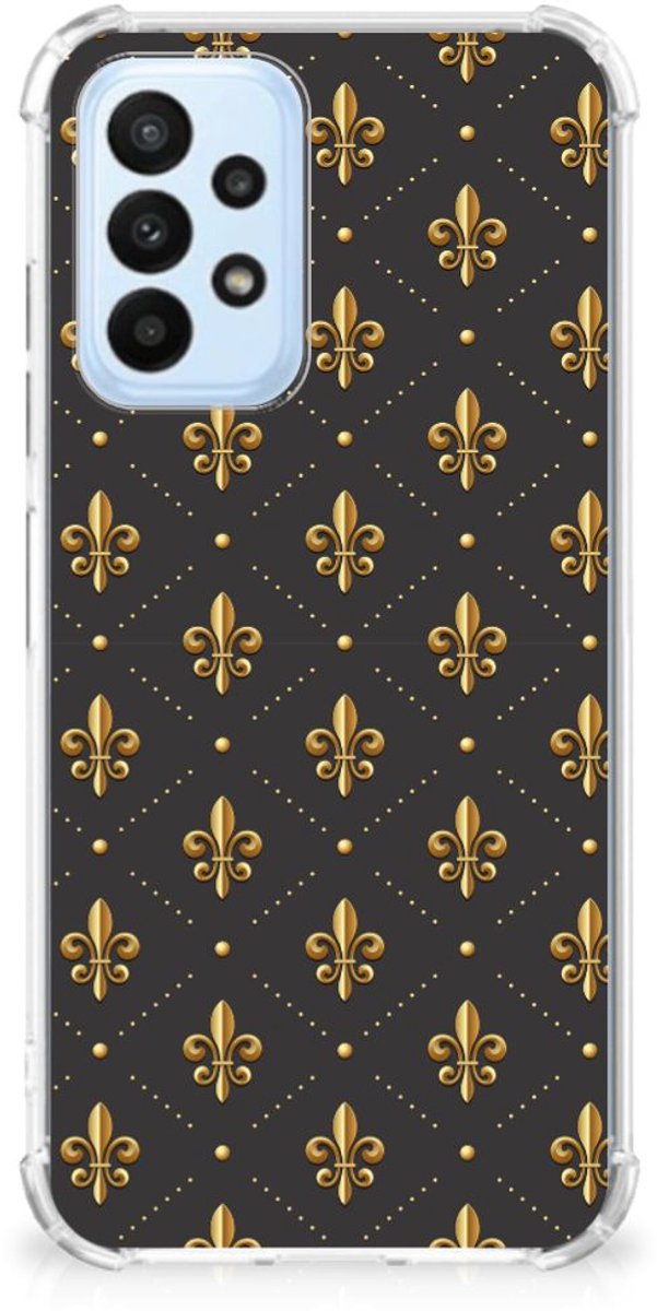 Samsung Galaxy A23 Doorzichtige Silicone Hoesje Franse Lelie