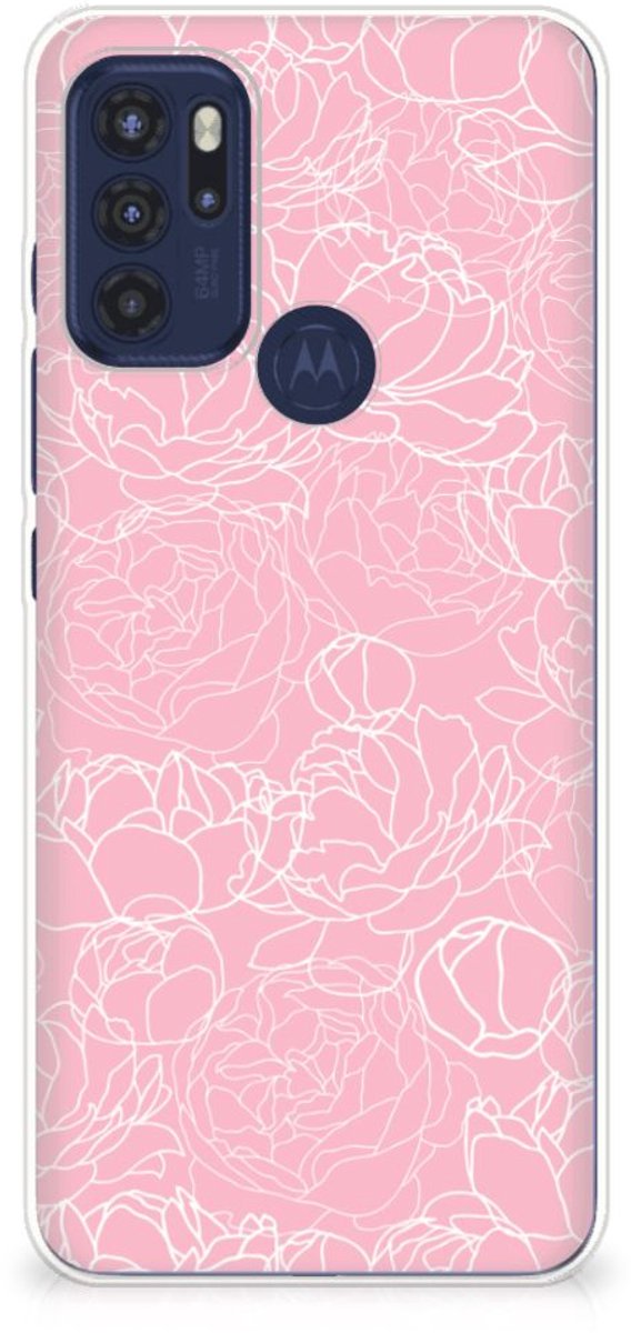 Motorola Moto G60s TPU Case White Flowers