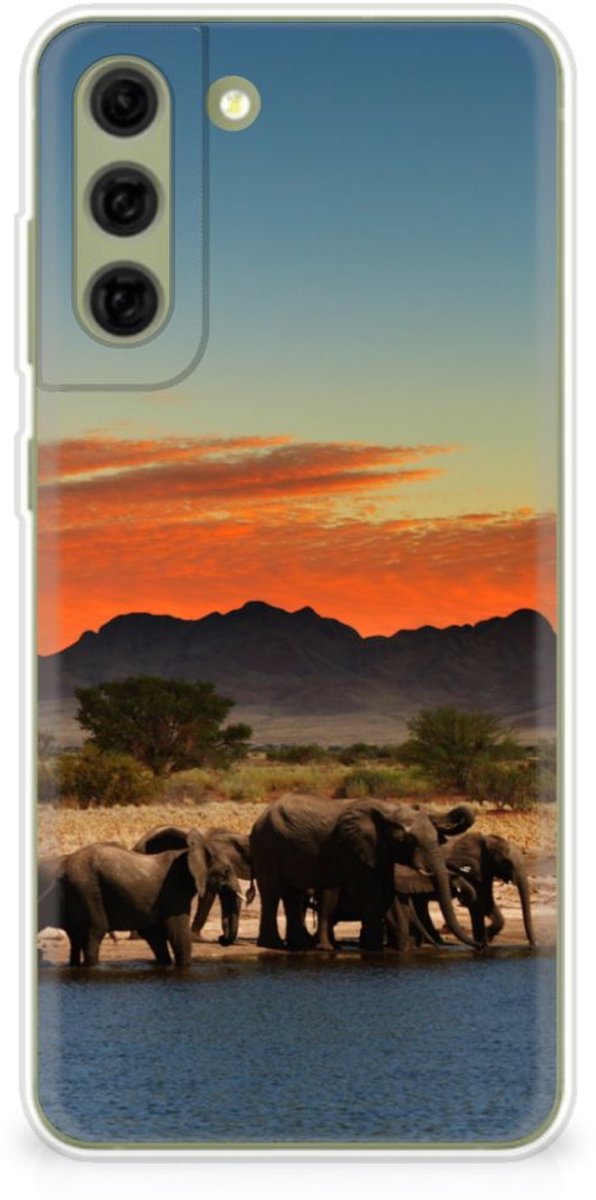 Samsung Galaxy S21FE TPU Hoesje Olifanten