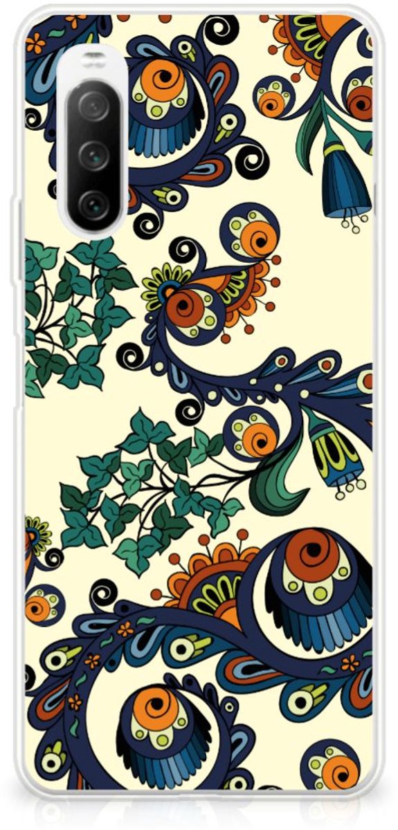 Siliconen Hoesje Sony Xperia 10 III Barok Flower
