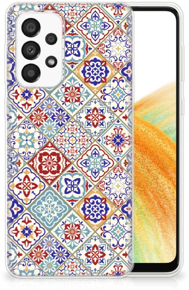 Samsung Galaxy A33 5G TPU Siliconen Hoesje Tiles Color