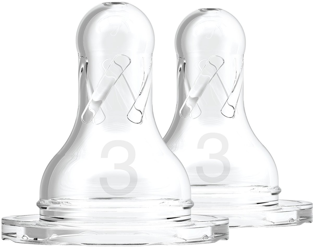 Dr. Brown's Options+ Flesspeen - Fase 3 - Smalle halsfles - 2 stuks op Prijzenvolger.com