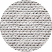 Vloerkleed vinyl rond | Braided Virgin White