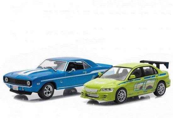 Movie Memorabilia Fast and Furious Set: Chevrolet + Mitsubishi - 1:43 - Greenlight