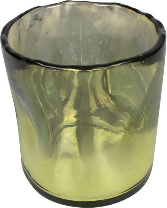 handgeblazen glas olijfgroen 4 | bol.com