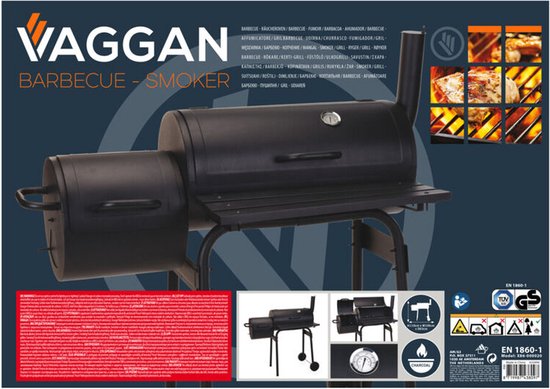 Bbq Houtskoolbarbecue Zwart - Metaal - 121x122x55cm van ProGarden — afbeelding 2