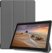 Tablet hoes geschikt voor Tablet hoes geschikt voor Lenovo Tab E10 hoes (TB-X104f) - Tri-Fold Book Case - Grijs