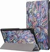 Lenovo Tab E8 hoes (TB-8304F) - Tri-Fold Book Case - Painting