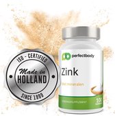 Pure Zink Supplement - #100 Tabletten @ 15 Mg Zink Per Dag | Zink Methionine Beter Opgenomen Dan Zink Citraat | Aanbevolen Door Therapeuten & Professionals | PerfectBody.NL