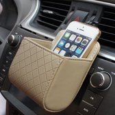 Auto Air Vent mobiele telefoon Pocket tas Pouch Box opslag organisator draagtas (Khaki)