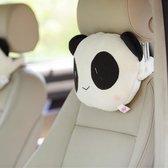 2 stks paar minnaar panda's stijl universele auto auto puur katoen nekkussen rest hoofdsteun kussen