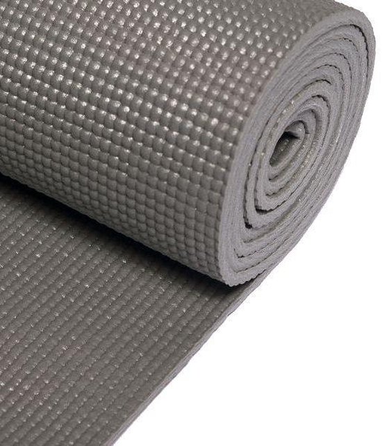 Fitnessmat - Yogamat - Yogi & Yogini - 185 cm x 63 cm x 0,5 cm - Grijs van Yogi & Yogini — afbeelding 3