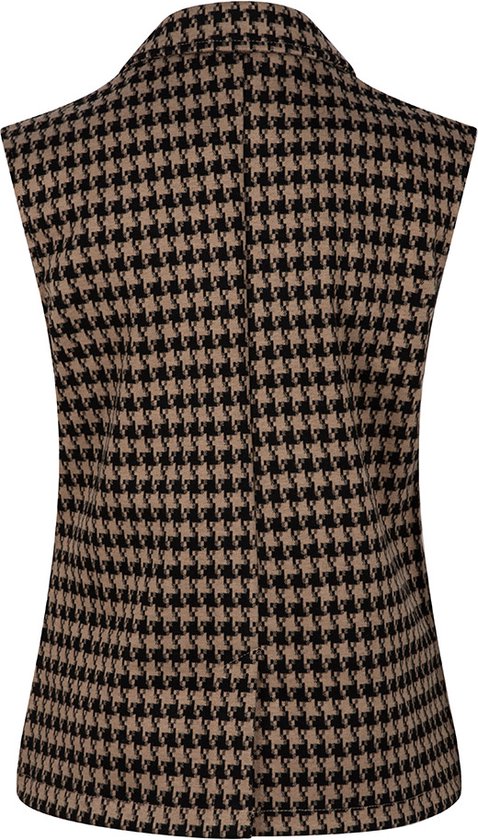 Gilet Pied-de-poule Zeyen Örme – Cardigan Femme Noir XL – Acrylique – Occasion Très Bon état